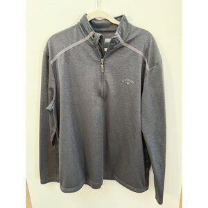 Callaway Mens Gray 1/4 Zip Pullover Long Sleeve Sweatshirt XL